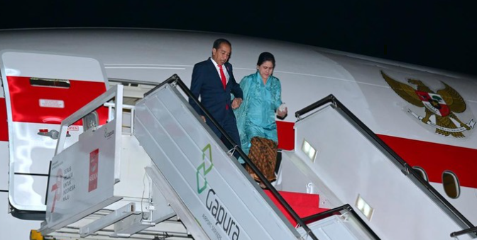 Kepulangan Presiden Jokowi dan Iriana Setelah Mengikuti KTT G20 di India