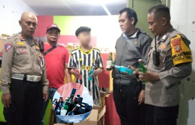 Polsek Pondok Aren Bongkar Warung Jamu yang Jual Miras Ilegal