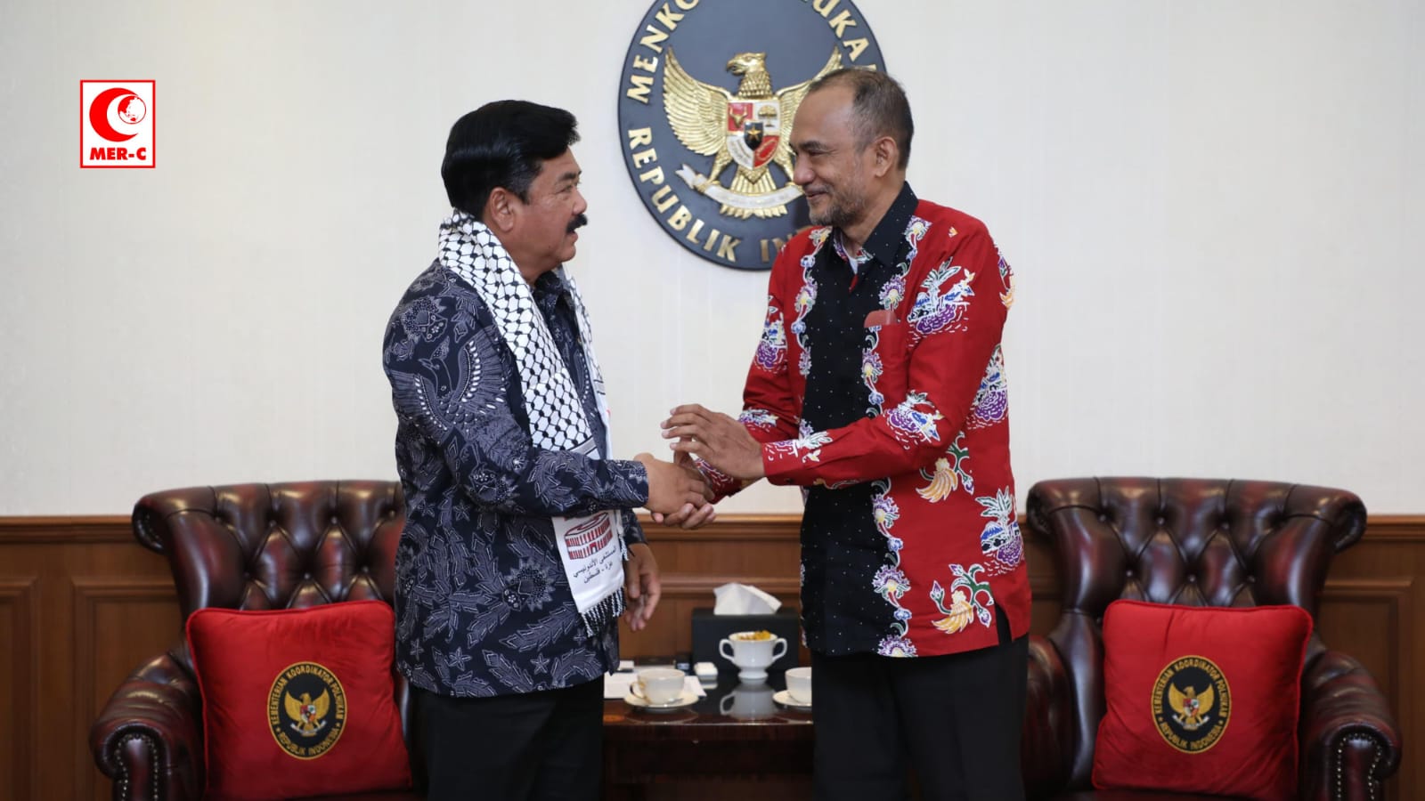 Ketua Presidium MER-C Bertemu Menkopolhukam Bahas Situasi Jalur Gaza