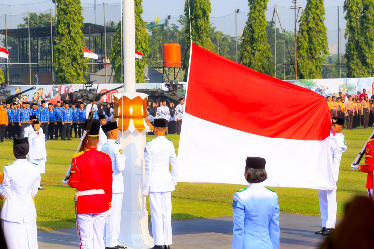 Parade Tank dan Upacara HUT ke-80 RI di Tangerang Selatan Meriah dan Khidmat