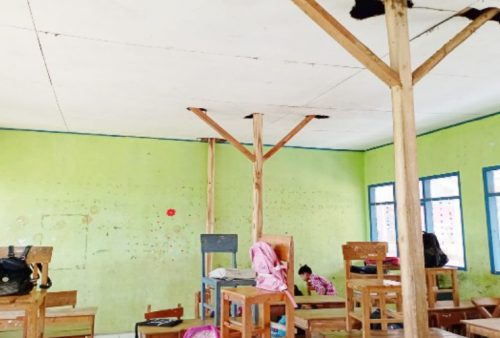 Rehabilitasi Mendesak, Mau Roboh! Bangunan Sekolah SDN3 Mekarmukti Memerlukan Perhatian Serius