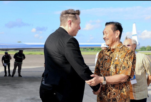 Menko Luhut Binsar Pandjaitan Sambut Hangat Kedatangan Elon Musk di Bali