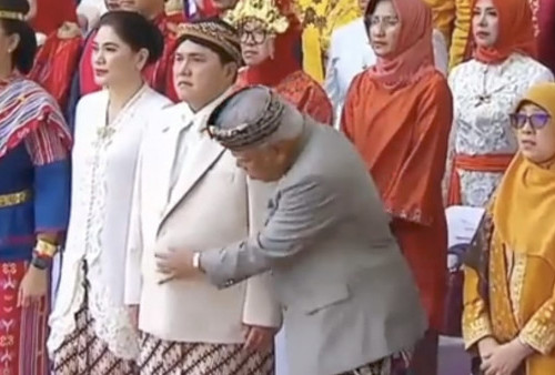Momen Menteri PUPR Basuki Isengin Erick Thohir Periksa Baju Berujung Ditegur Istri